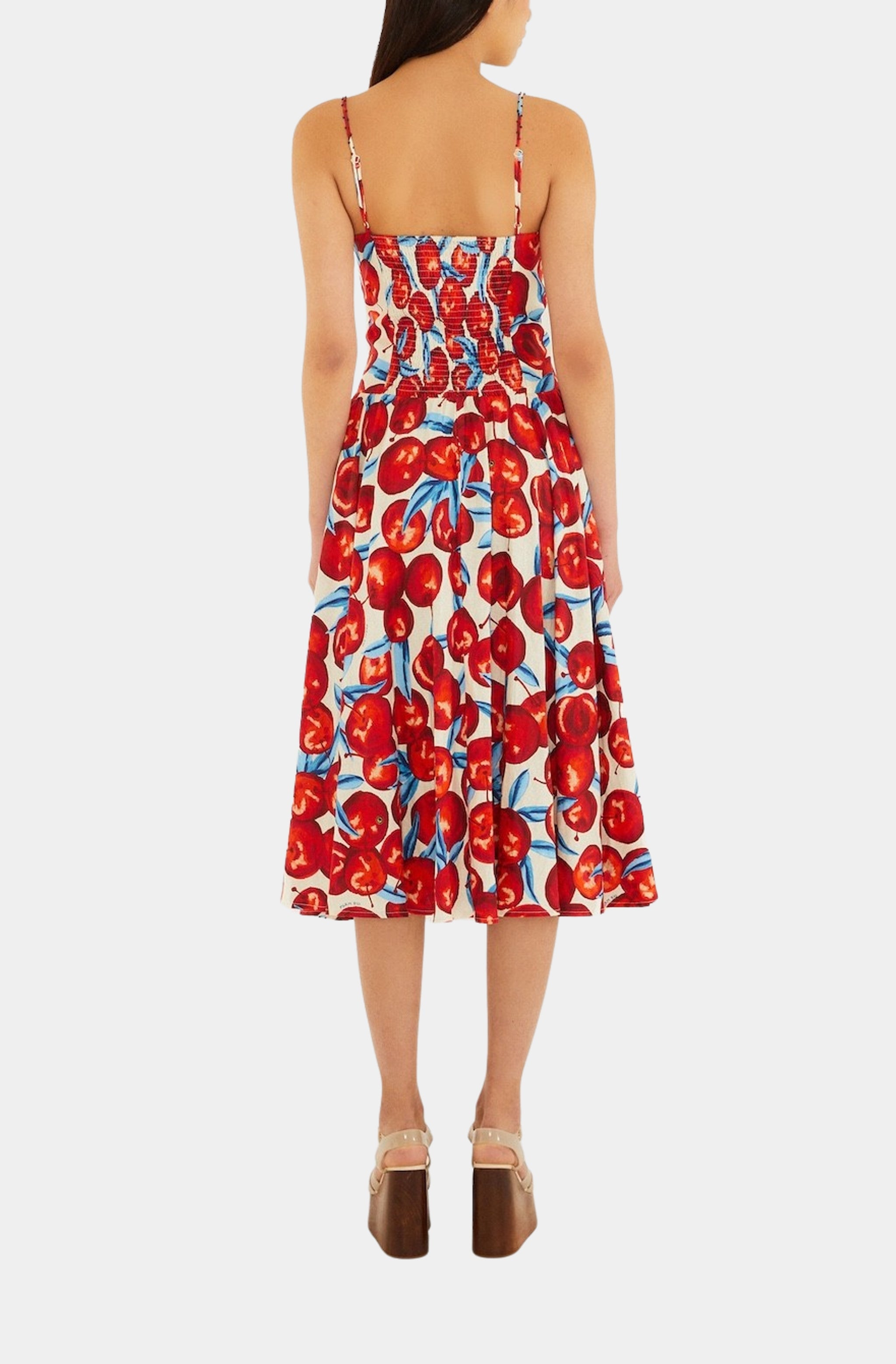 Cherry Blossom Sleeveless Midi Dress – Hemline Alpharetta