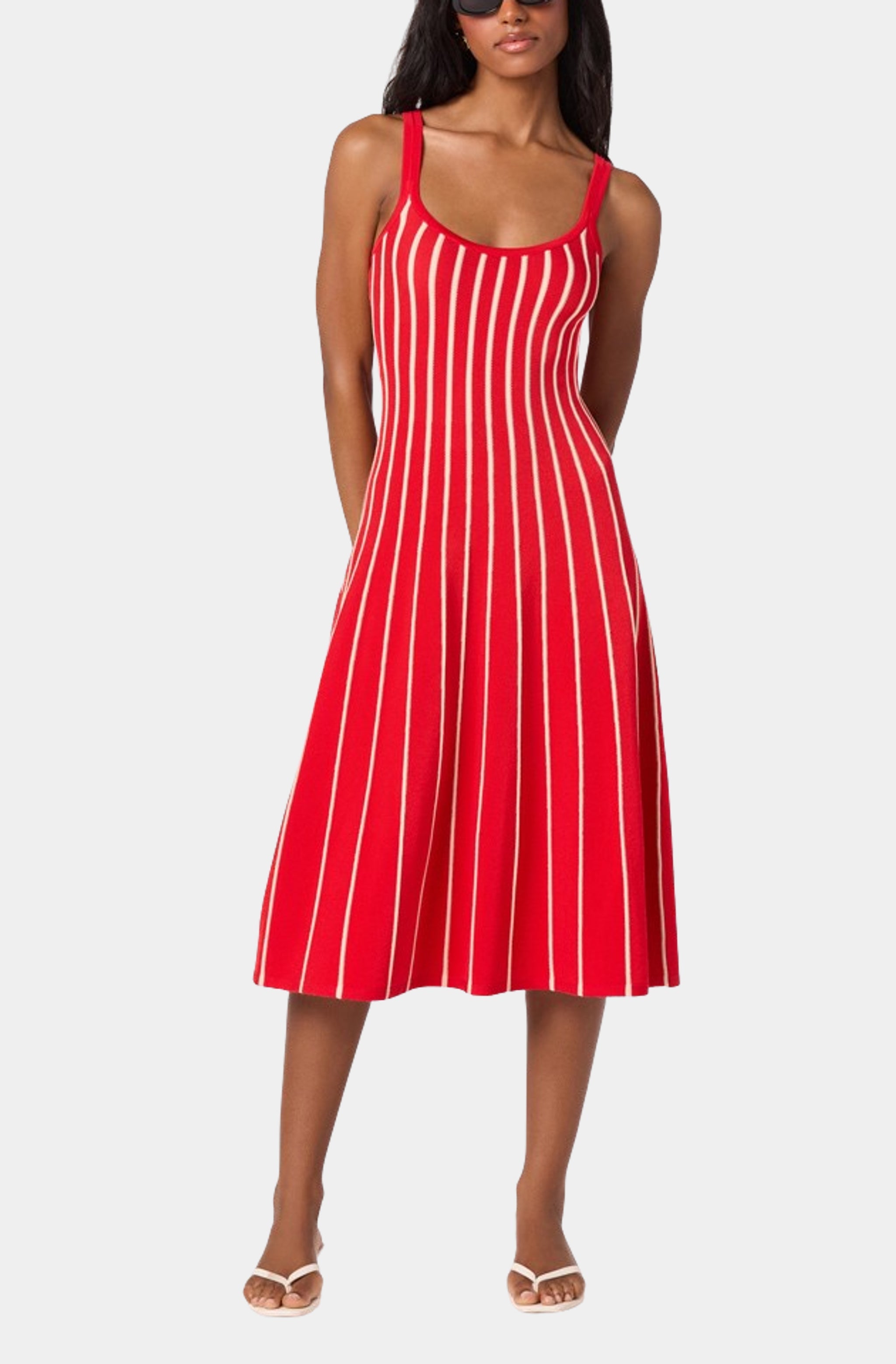 red and white sweater dress Clothing for Tall Women | VNeck Tall Sweater Dress