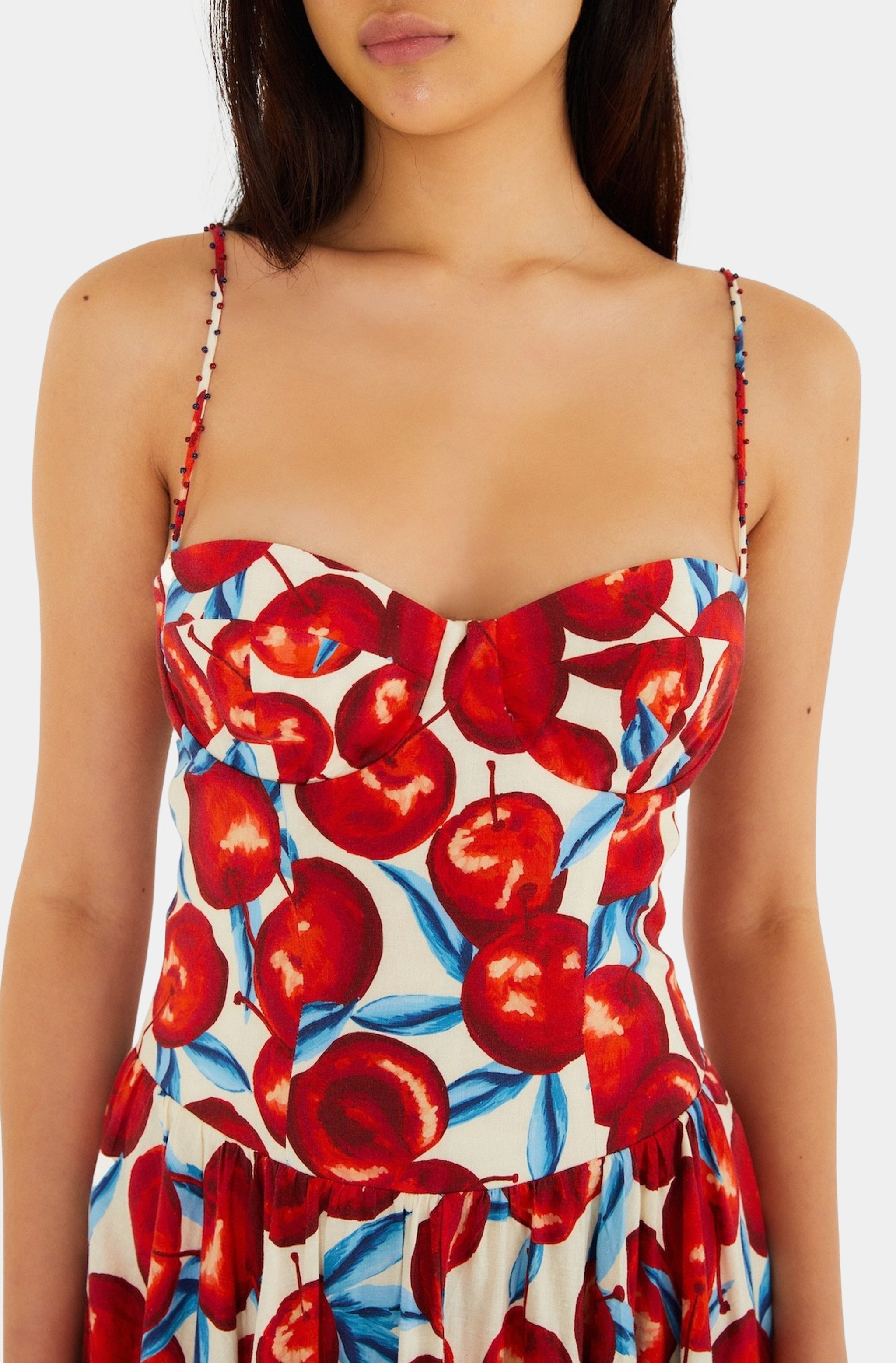 Cherry Blossom Sleeveless Midi Dress – Hemline Alpharetta Cherry Blossom Sleeveless Midi Dress – Hemline Alpharetta