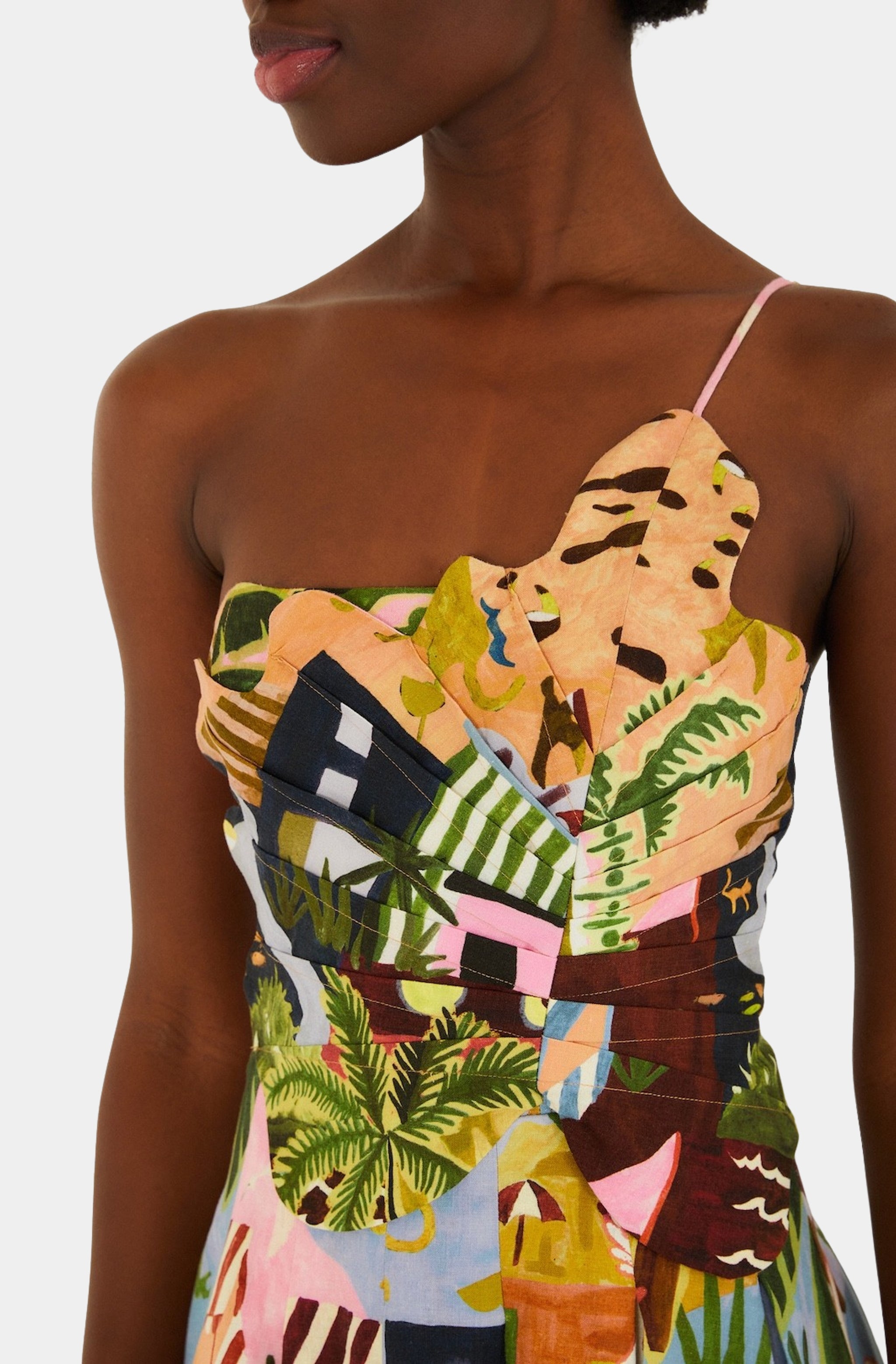 multicolor mini dress Tropical Painting Multicolor Mini Dress – Hemline Alpharetta