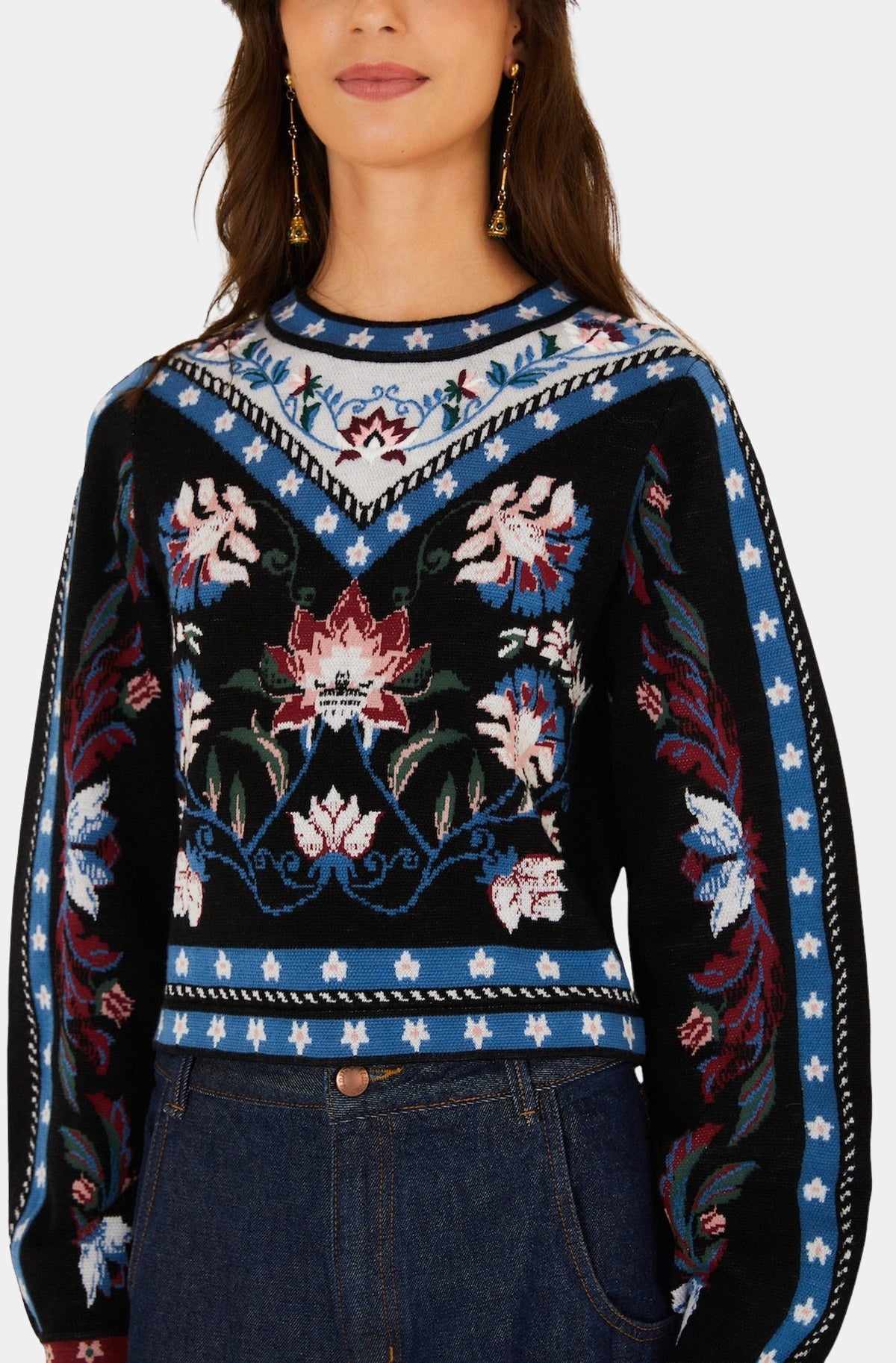 Natalia Burgundy Knit Sweater