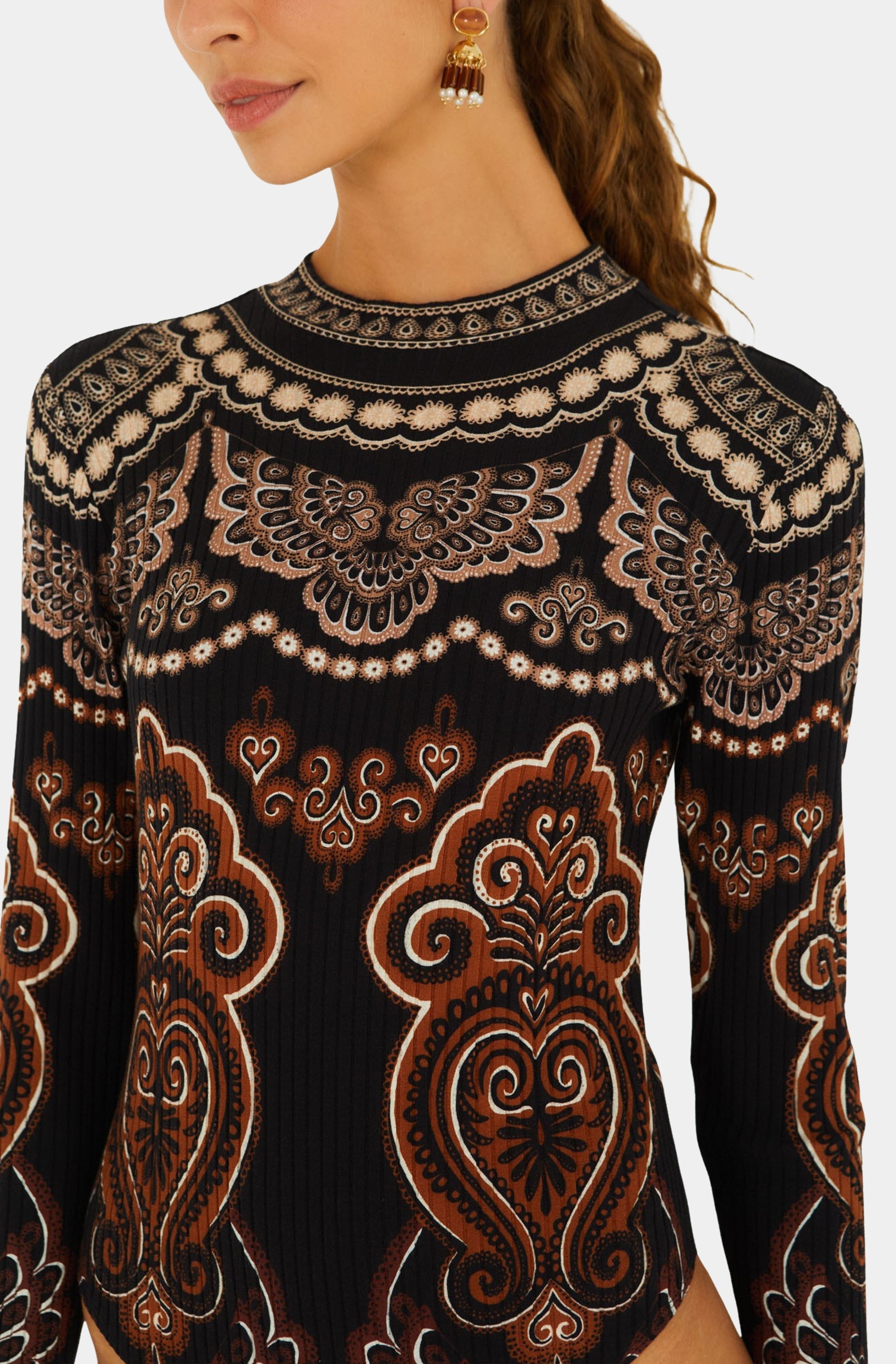 Nicole Black Jersey Bodysuit