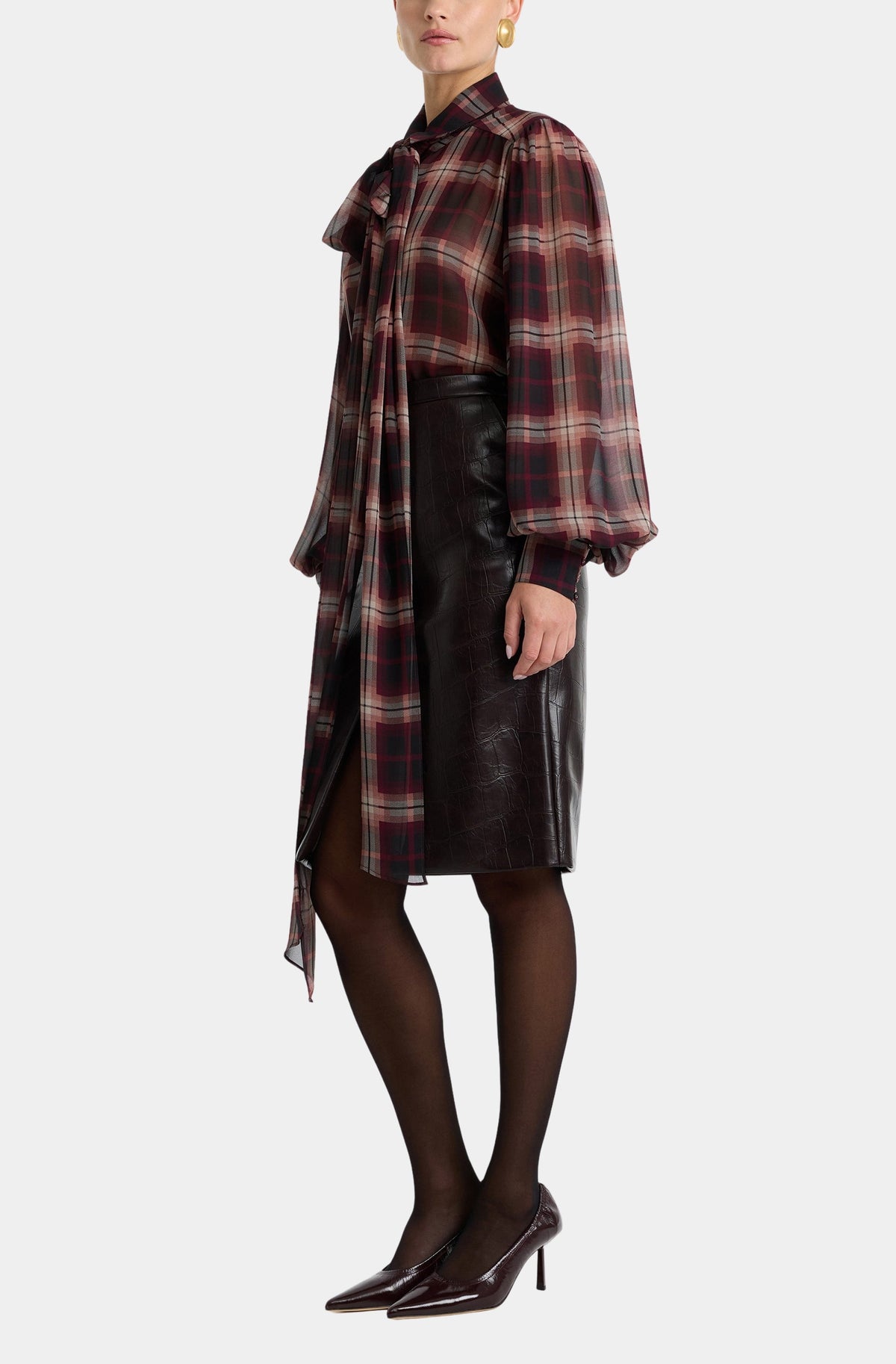 Cecile Neck Tie Shirt
