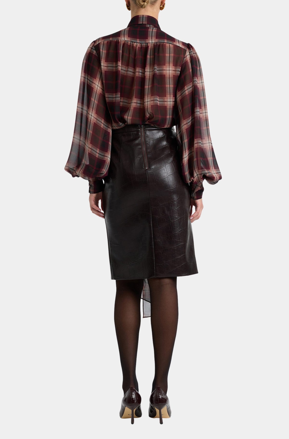 Cecile Neck Tie Shirt