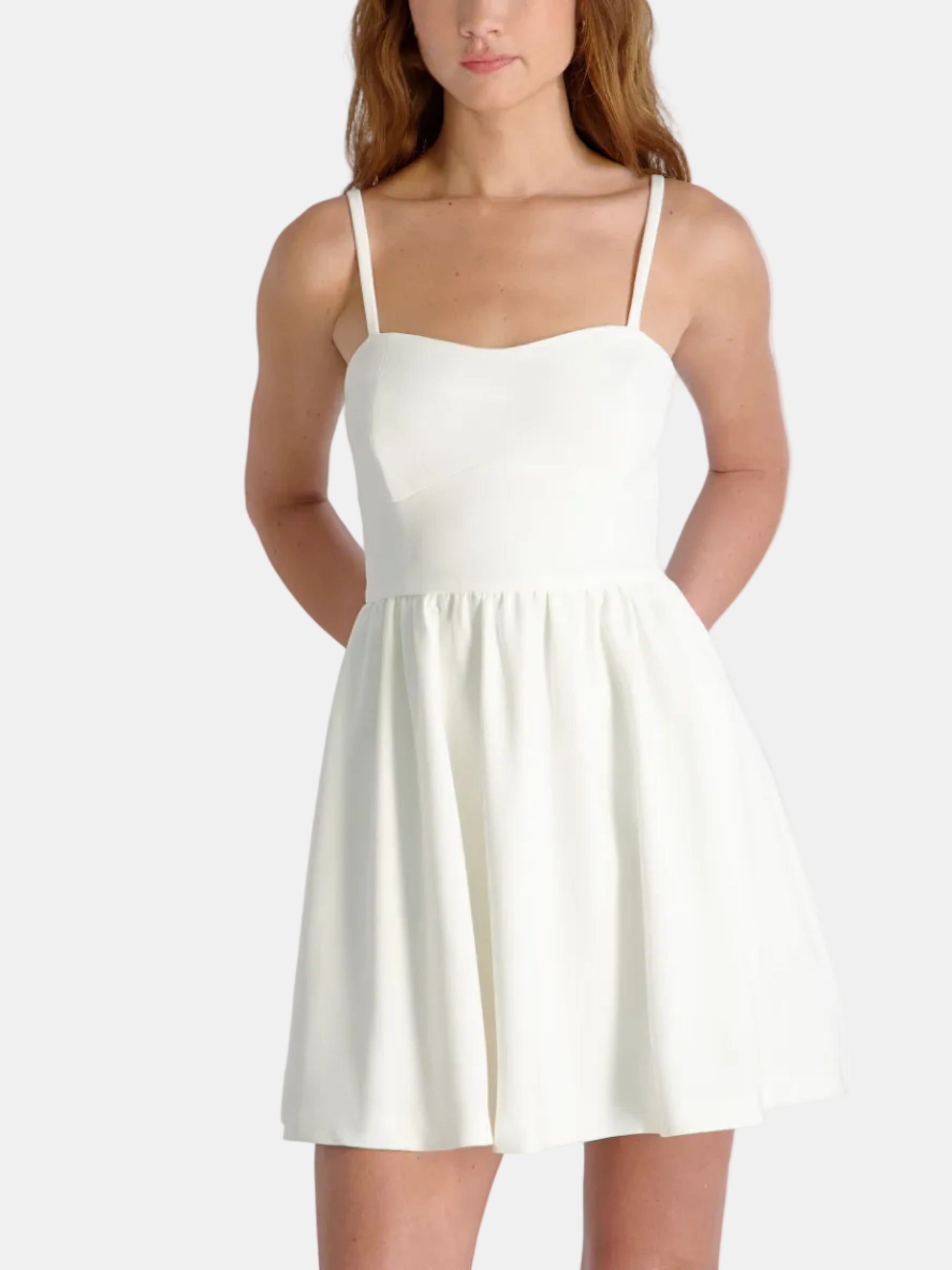 Whisper Multi Seam Strappy Mini Dress – Hemline Alpharetta Whisper Multi Seam Strappy Mini Dress – Hemline Alpharetta