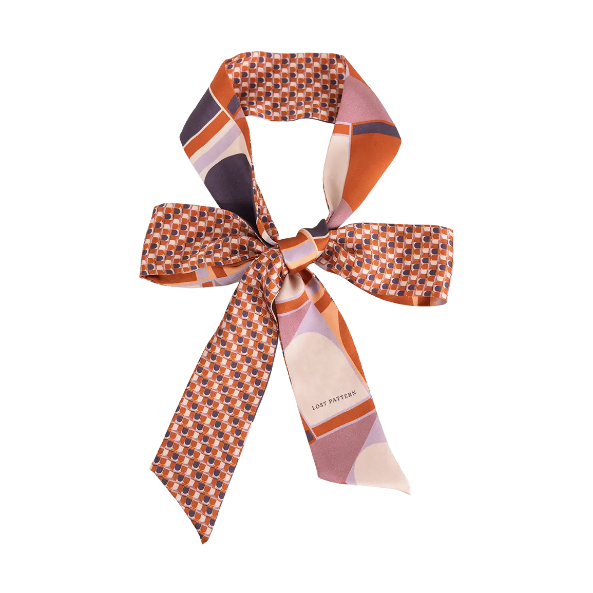 Modular Silk Skinny Scarf