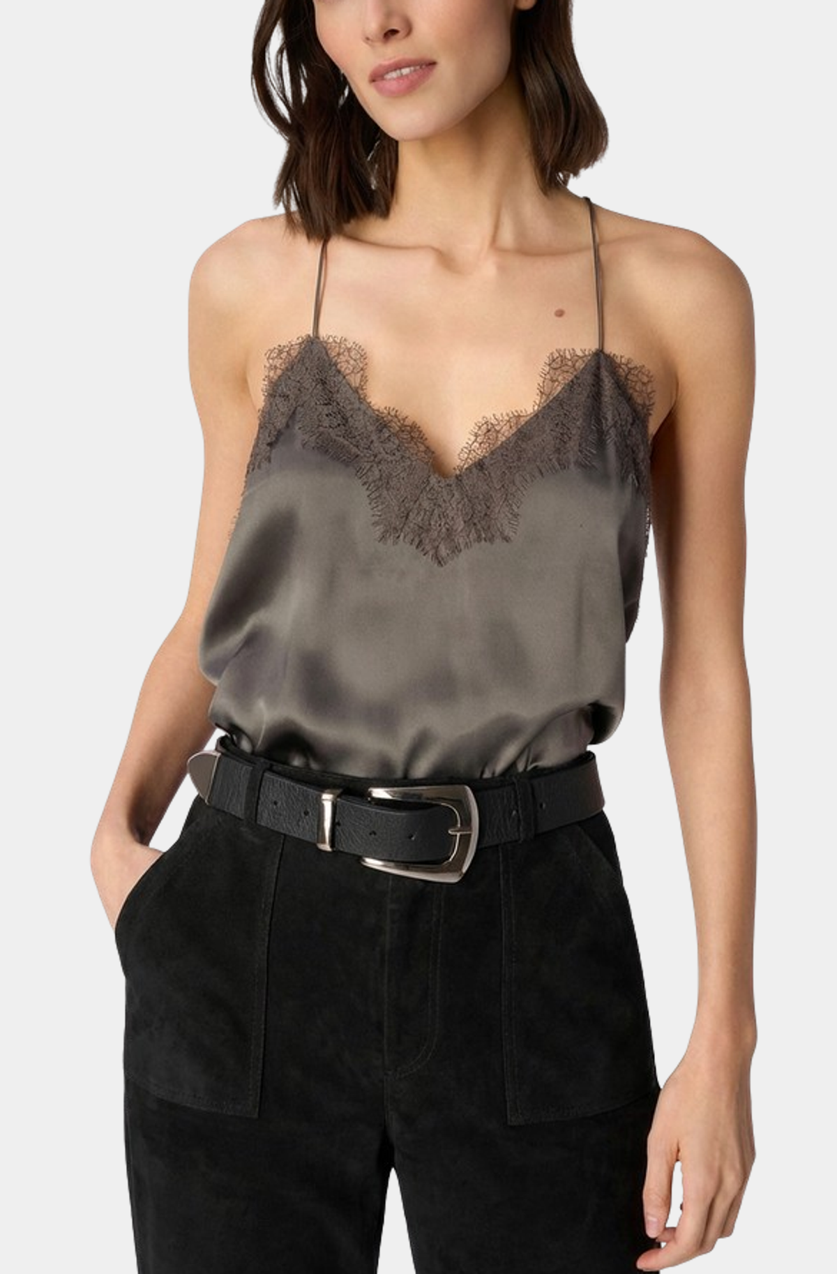 Racer Charmeuse Cami