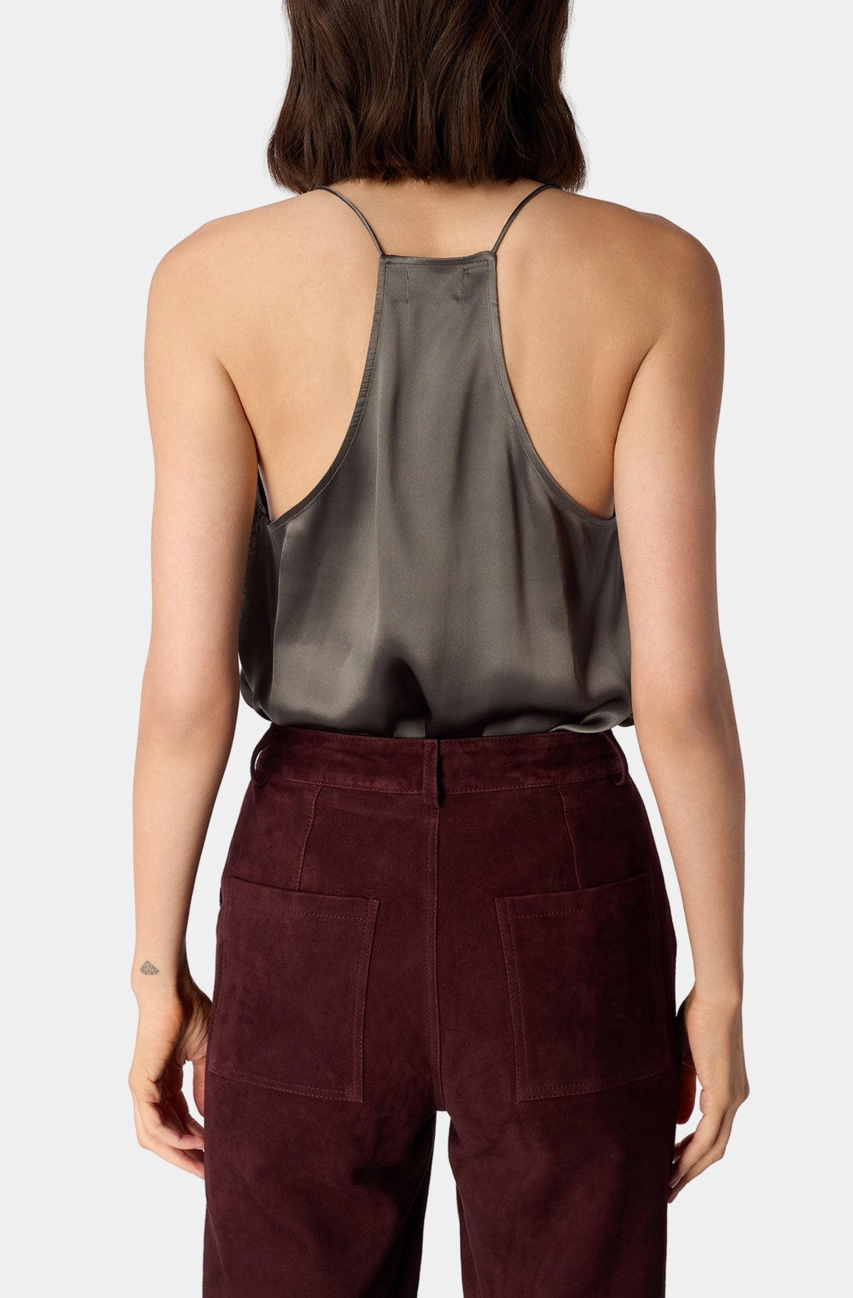 Racer Charmeuse Cami