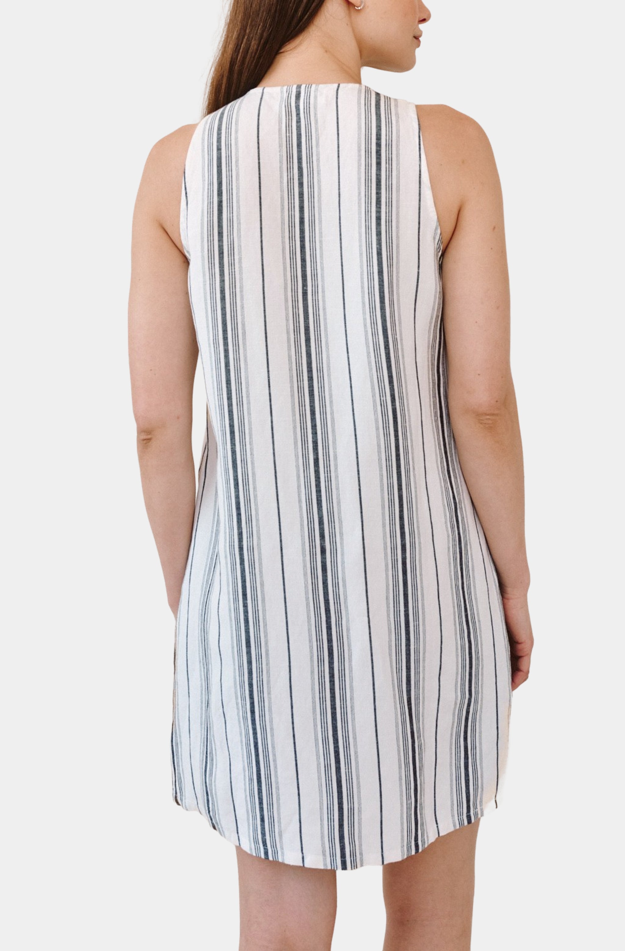 Sleeveless Lace Up Mini Dress
