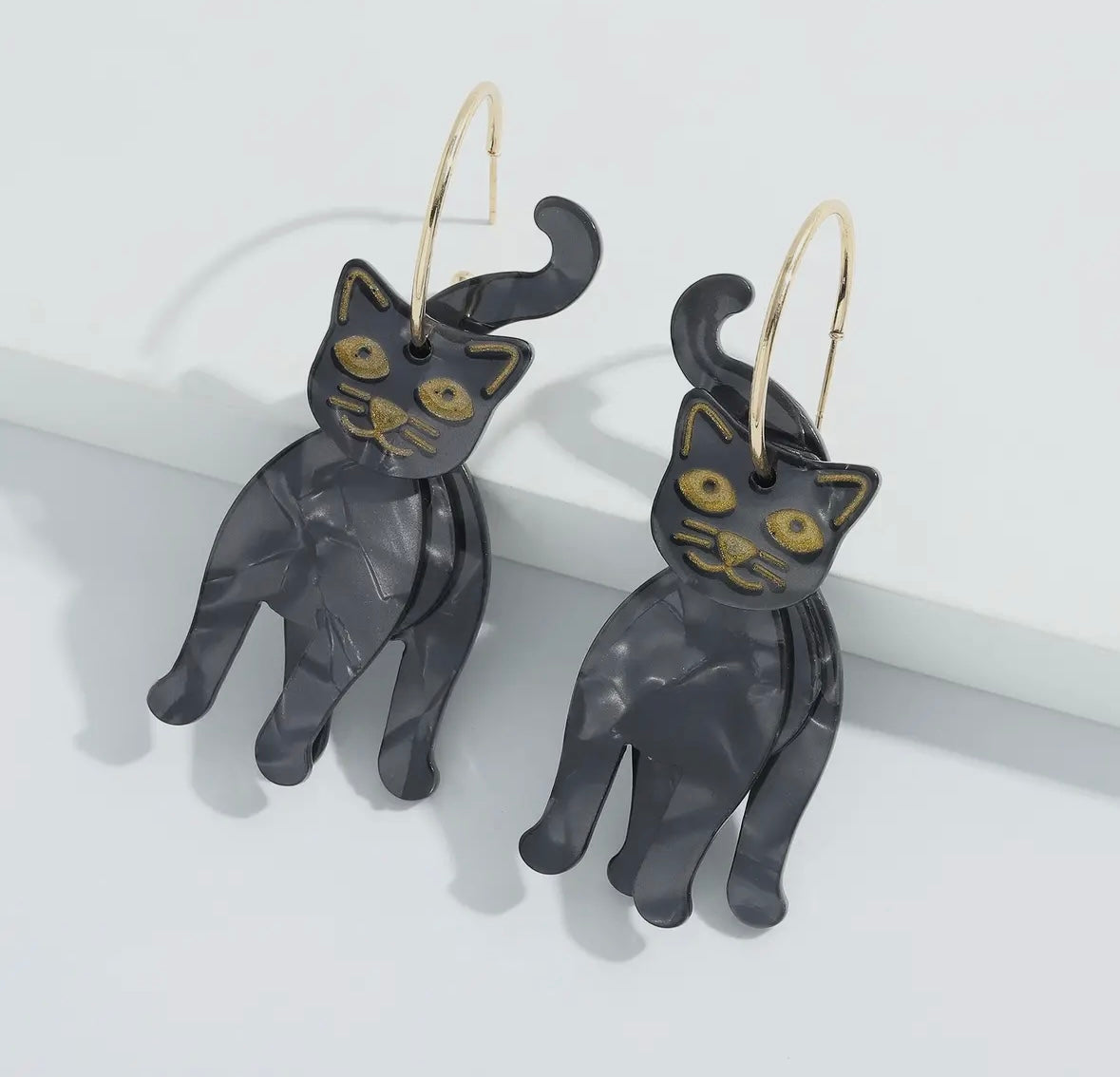 Black Cat Earrings