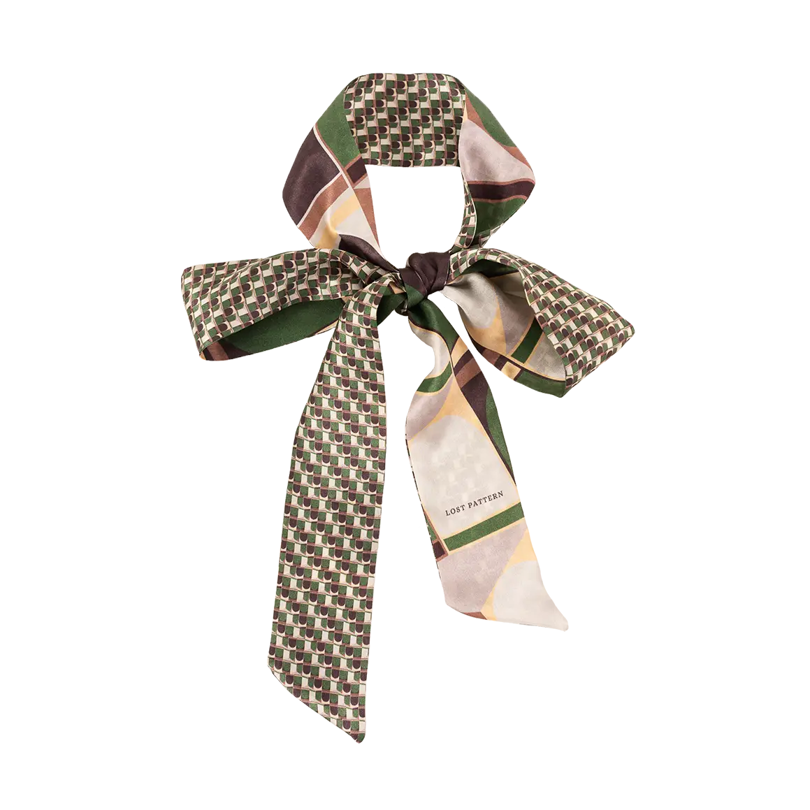 Modular Silk Skinny Scarf