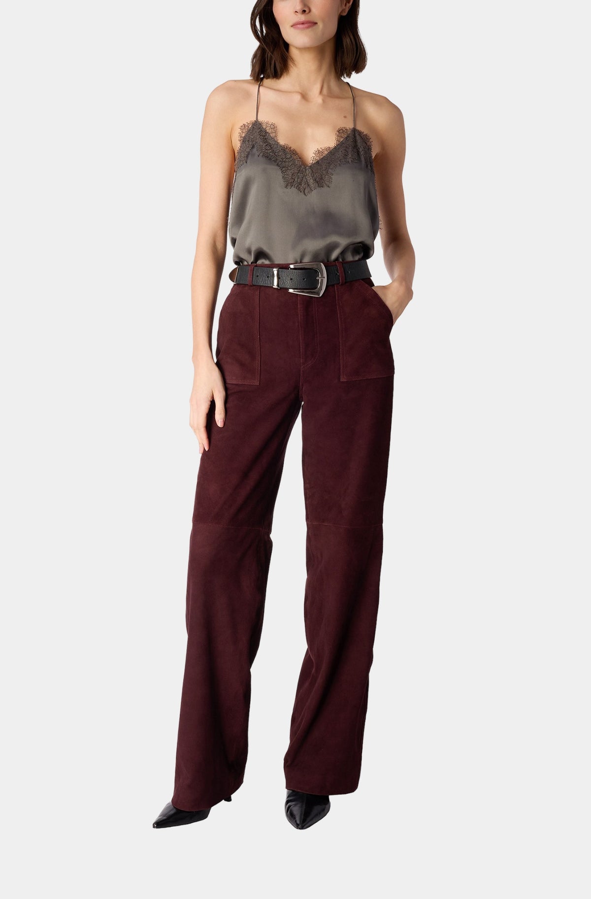 Racer Charmeuse Cami