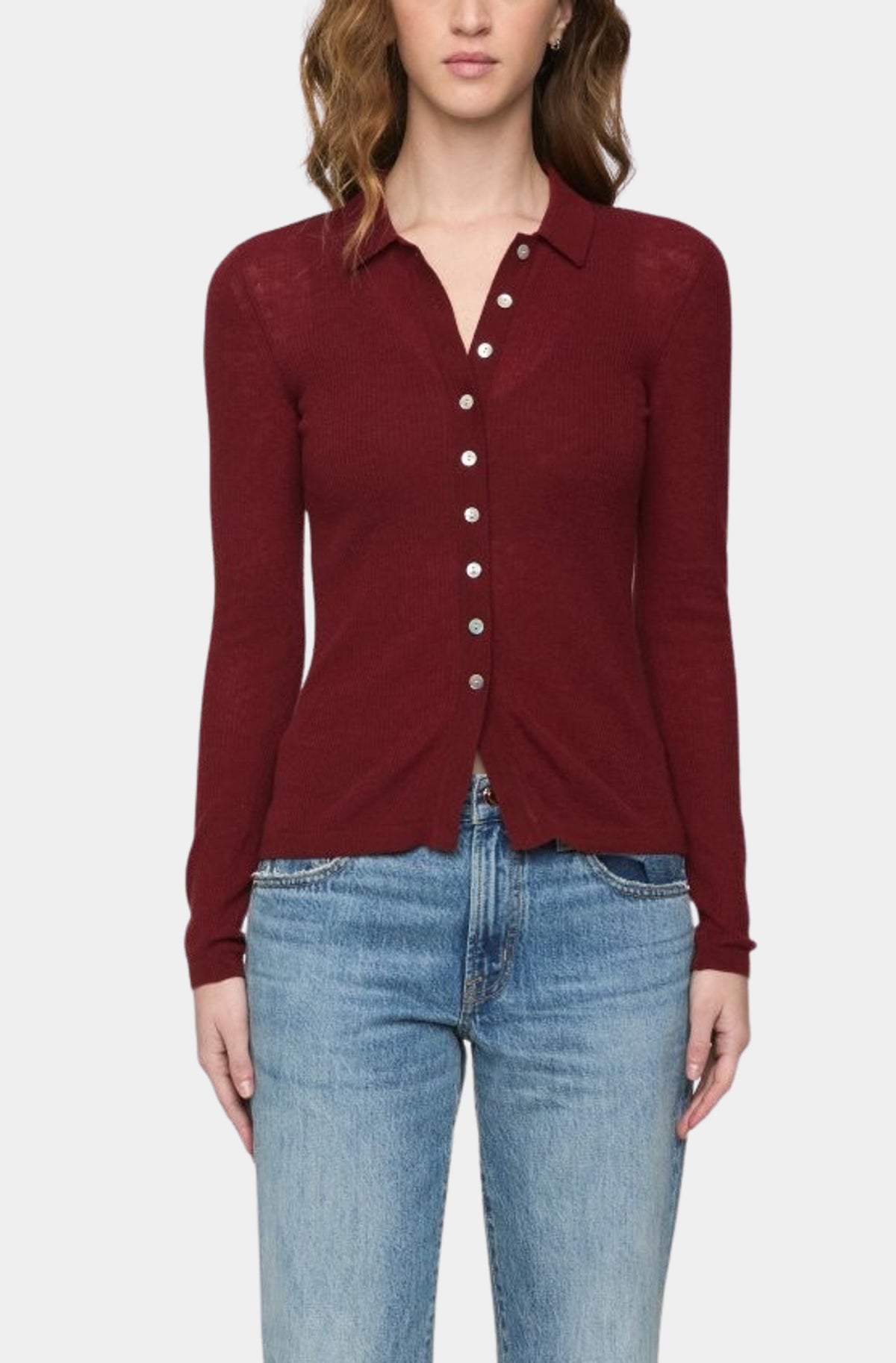 Korey Merino Blend Featherweight Rib Cardigan