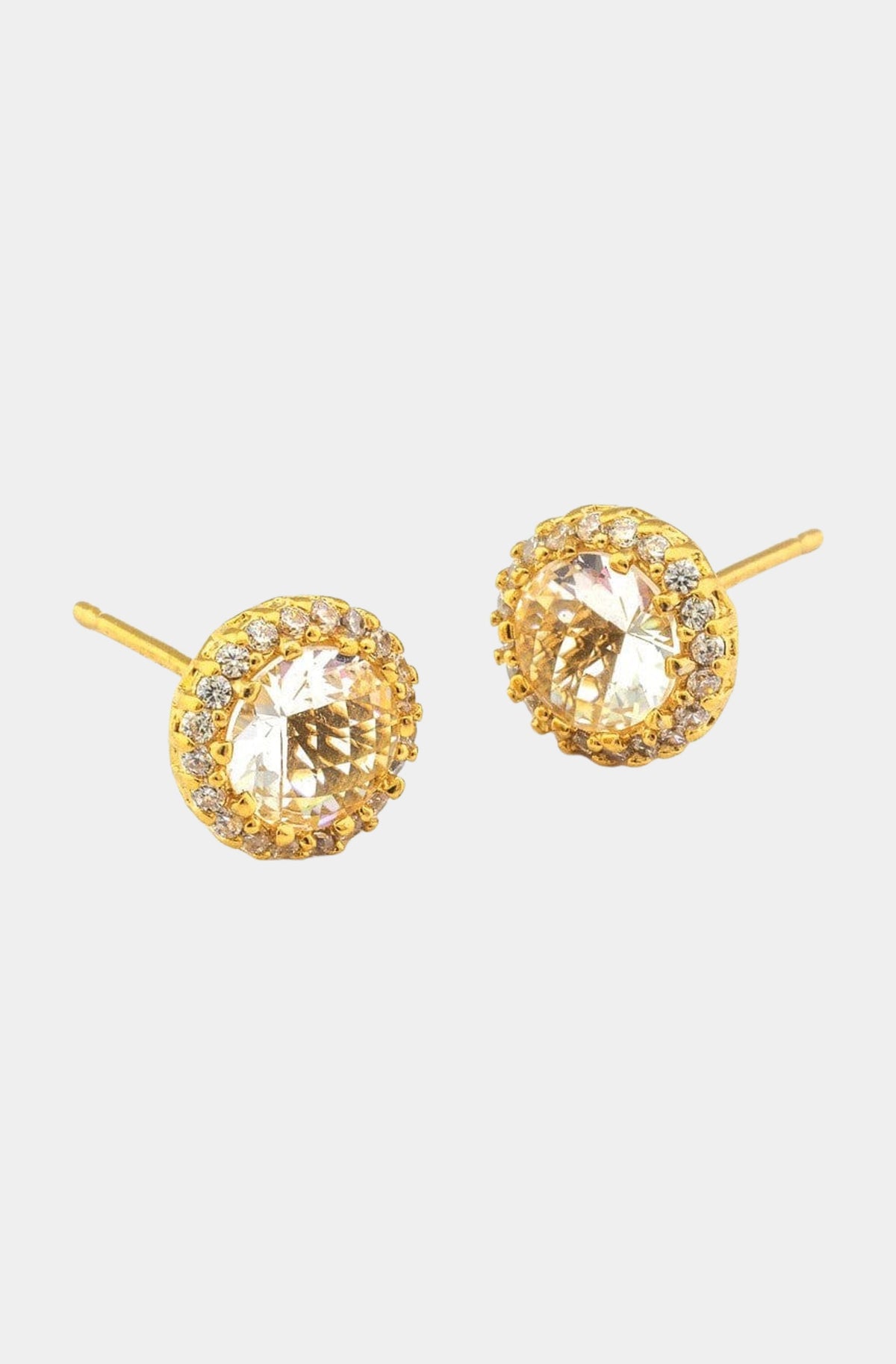 Large Rhinestone Post Earrings
