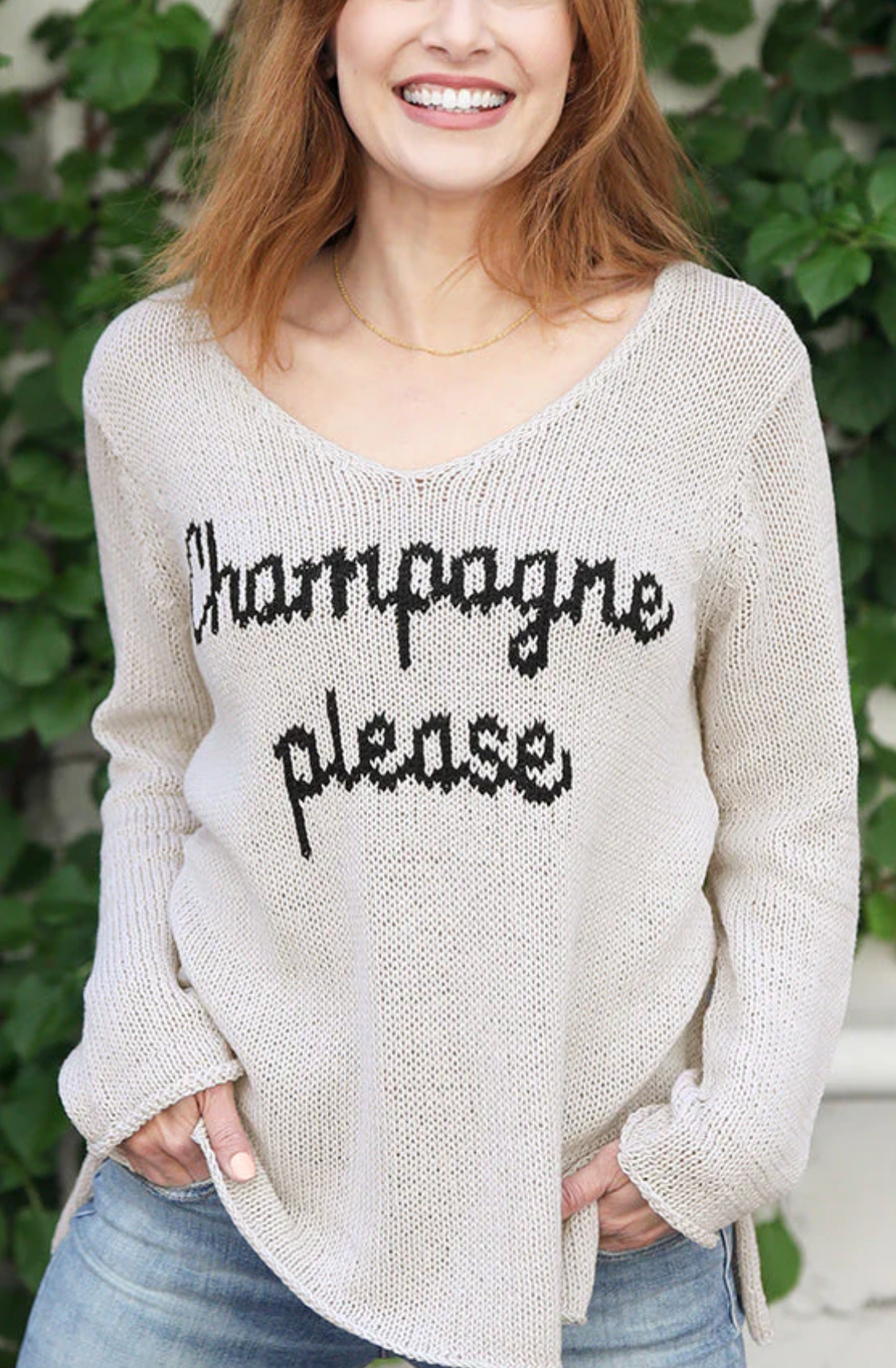 Champagne Please V-Cotton
