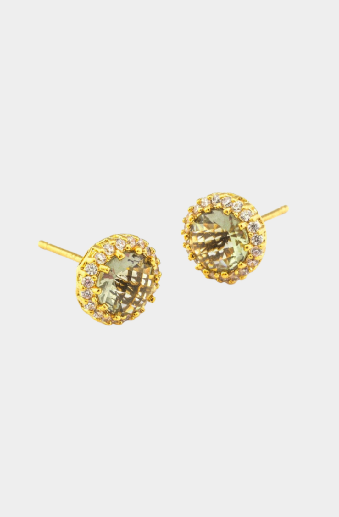 Large Rhinestone Post Earring