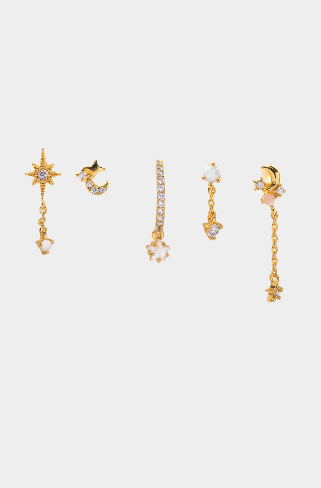 Twinkle Opal Earring Set