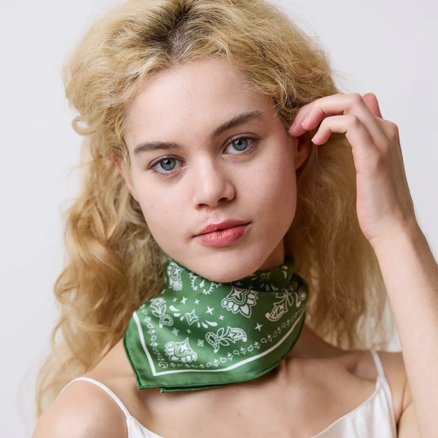 Paisley Silk Bandana Scarf