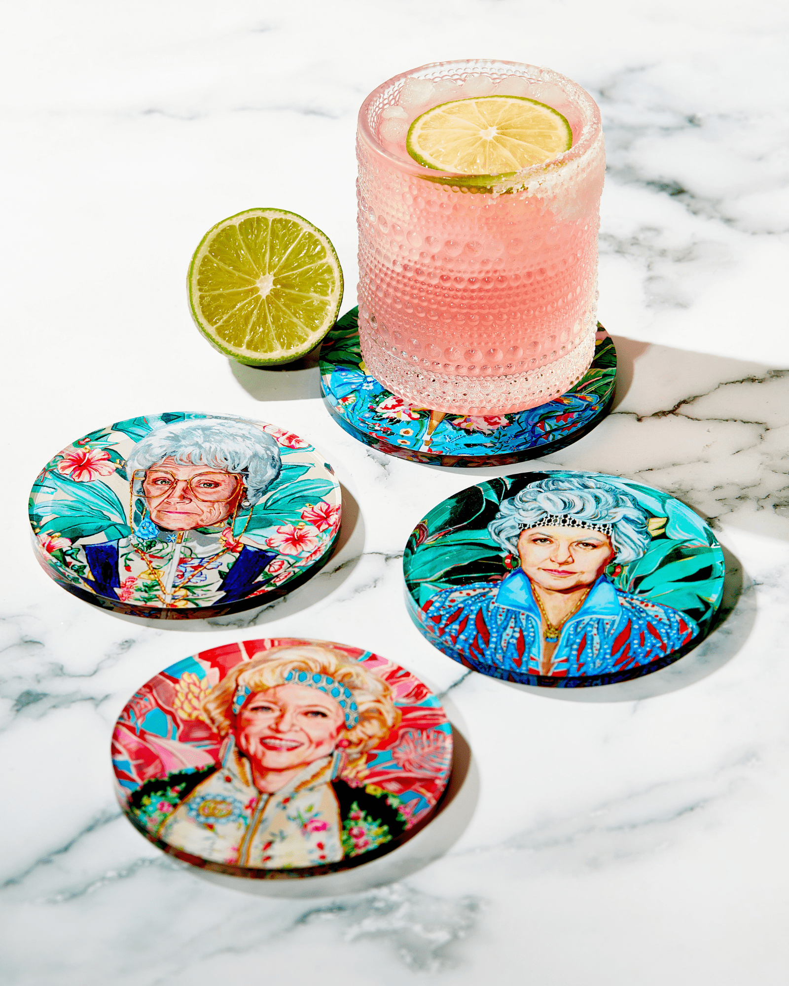Golden Gals Coaster Set – Hemline Alpharetta