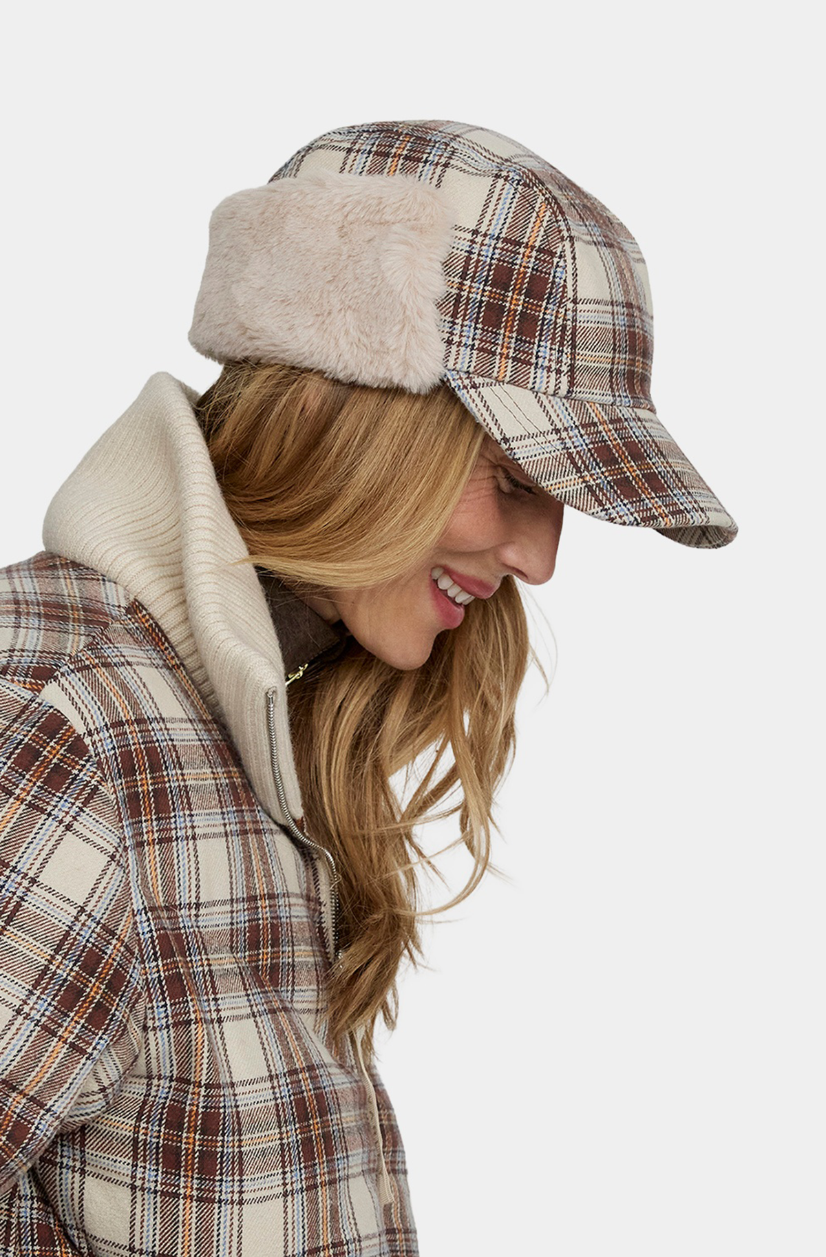 Varley Alta Trapper Hat – Alpine Check – side